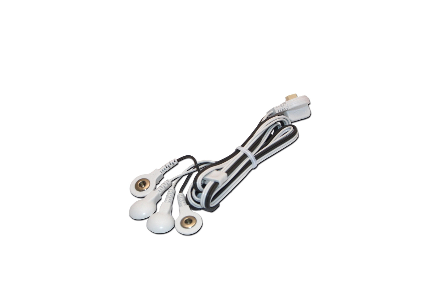 Biały kabel z elektrodami z wieloma elektrodami do urządzeń medycznych